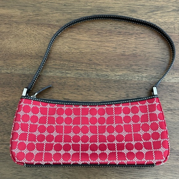 kate spade Handbags - Vintage Kate Spade Y2K Dot Noel Shoulder Bag Red 10”